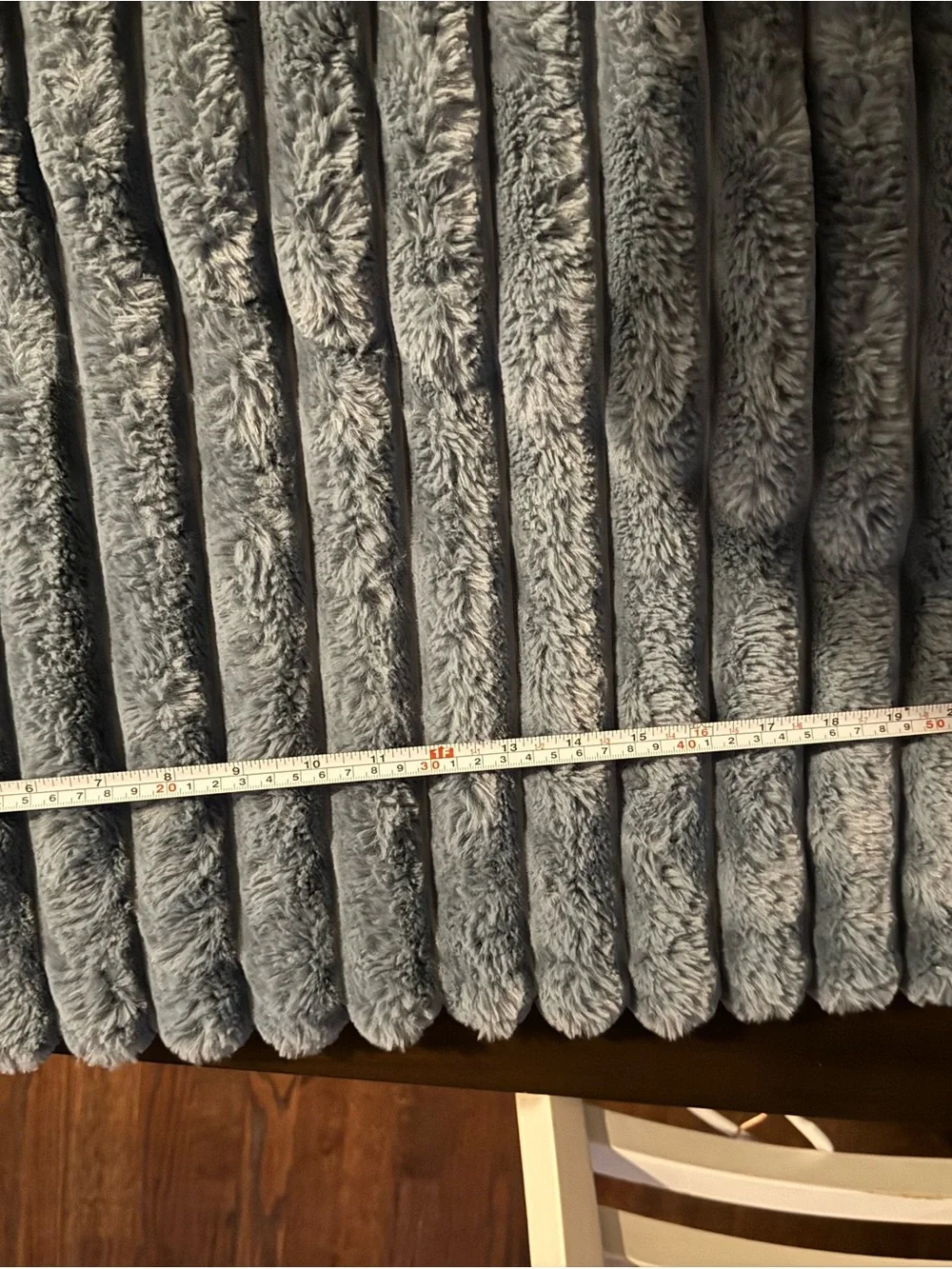 Plush Ribbed pillow covers (2) in Slate Blue